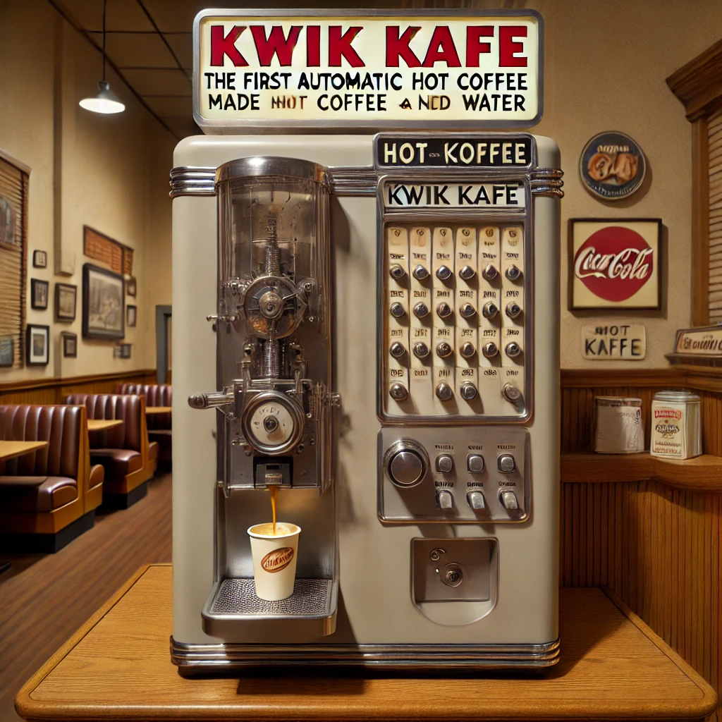 Kwik Kafe first automatic hot coffee machine