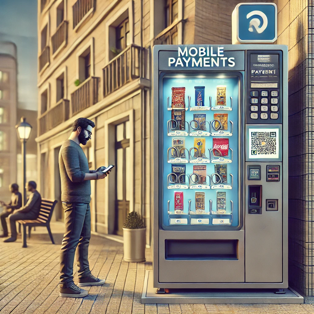 Mobile payments integration in vending machines