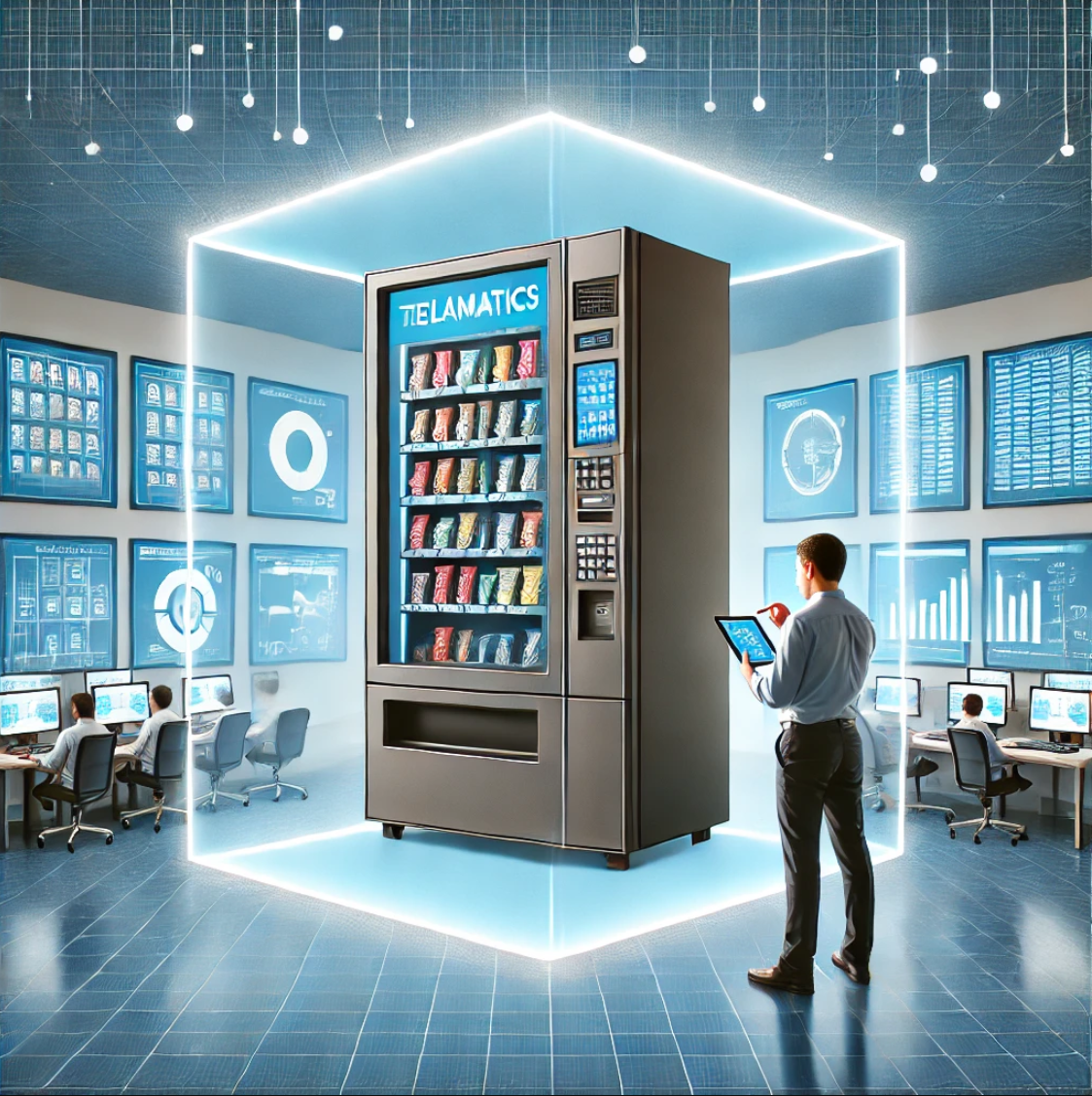 Telemetry integration in vending machines